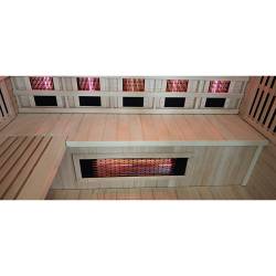 SAUNA INFRARED/FIŃSKA HELSI1 Z PIECEM HARVIA 6KW 4-5 OSOBOWA 180x160 CM 2w1 HELSI1