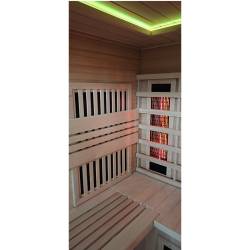 SAUNA INFRARED/FIŃSKA HELSI1 Z PIECEM HARVIA 6KW 4-5 OSOBOWA 180x160 CM 2w1 HELSI1