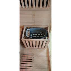 SAUNA INFRARED/FIŃSKA HELSI1 Z PIECEM HARVIA 6KW 4-5 OSOBOWA 180x160 CM 2w1 HELSI1
