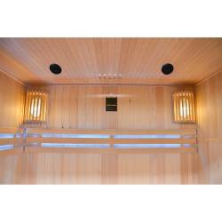 SAUNA FIŃSKA WYSOKOTEMPERATUROWA Z PIECEM OSLO5/HRAVIA 4-5 OSOBOWA 180x160 OSLO5