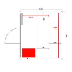 SAUNA FIŃSKA WYSOKOTEMPERATUROWA Z PIECEM OSLO5/HRAVIA 4-5 OSOBOWA 180x160 OSLO5