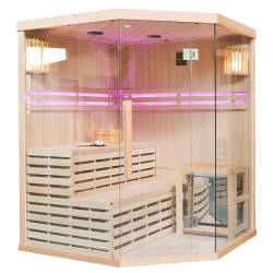 SAUNA FIŃSKA WYSOKOTEMPERATUROWA Z PIECEM OSLO4/HARVIA 4-5 OSOBOWA 150x150 OSLO4