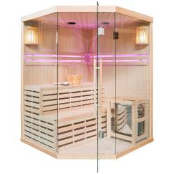 SAUNA FIŃSKA WYSOKOTEMPERATUROWA Z PIECEM OSLO4/HARVIA 4-5 OSOBOWA 150x150 OSLO4