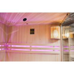 SAUNA FIŃSKA WYSOKOTEMPERATUROWA Z PIECEM OSLO4/HARVIA 4-5 OSOBOWA 150x150 OSLO4