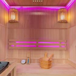 SAUNA FIŃSKA WYSOKOTEMPERATUROWA Z PIECEM OSLO3/HARVIA 3-4 OSOBOWA 150x120 OSLO3