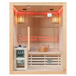 SAUNA FIŃSKA WYSOKOTEMPERATUROWA Z PIECEM OSLO3/HARVIA 3-4 OSOBOWA 150x120 OSLO3