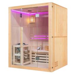 SAUNA FIŃSKA WYSOKOTEMPERATUROWA Z PIECEM OSLO3/HARVIA 3-4 OSOBOWA 150x120 OSLO3