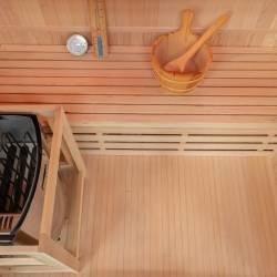SAUNA FIŃSKA WYSOKOTEMPERATUROWA Z PIECEM OSLO3/HARVIA 3-4 OSOBOWA 150x120 OSLO3