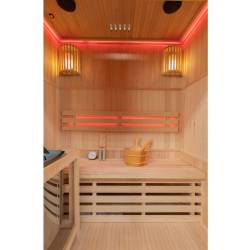SAUNA FIŃSKA WYSOKOTEMPERATUROWA Z PIECEM OSLO3/HARVIA 3-4 OSOBOWA 150x120 OSLO3