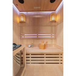 SAUNA FIŃSKA WYSOKOTEMPERATUROWA Z PIECEM OSLO3/HARVIA 3-4 OSOBOWA 150x120 OSLO3
