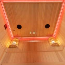 SAUNA FIŃSKA WYSOKOTEMPERATUROWA Z PIECEM OSLO3/HARVIA 3-4 OSOBOWA 150x120 OSLO3