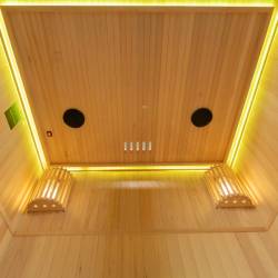 SAUNA FIŃSKA WYSOKOTEMPERATUROWA Z PIECEM OSLO3/HARVIA 3-4 OSOBOWA 150x120 OSLO3