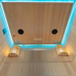 SAUNA FIŃSKA WYSOKOTEMPERATUROWA Z PIECEM OSLO3/HARVIA 3-4 OSOBOWA 150x120 OSLO3