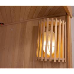 SAUNA FIŃSKA WYSOKOTEMPERATUROWA Z PIECEM OSLO2/HARVIA 1-2 OSOBOWA 120x120 OSLO2