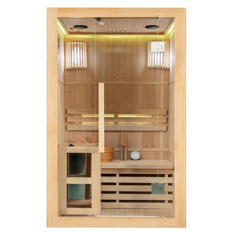 SAUNA FIŃSKA WYSOKOTEMPERATUROWA Z PIECEM OSLO1/HARVIA 1-2 OSOBOWA 120x105 OSLO1