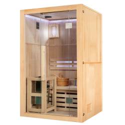 SAUNA FIŃSKA WYSOKOTEMPERATUROWA Z PIECEM OSLO1/HARVIA 1-2 OSOBOWA 120x105 OSLO1