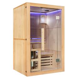 SAUNA FIŃSKA WYSOKOTEMPERATUROWA Z PIECEM OSLO1/HARVIA 1-2 OSOBOWA 120x105 OSLO1