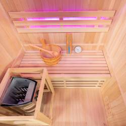 SAUNA FIŃSKA WYSOKOTEMPERATUROWA Z PIECEM OSLO1/HARVIA 1-2 OSOBOWA 120x105 OSLO1