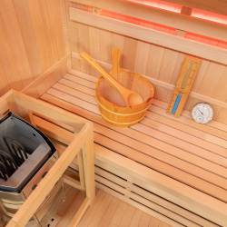 SAUNA FIŃSKA WYSOKOTEMPERATUROWA Z PIECEM OSLO1/HARVIA 1-2 OSOBOWA 120x105 OSLO1