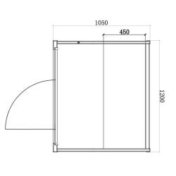 SAUNA FIŃSKA WYSOKOTEMPERATUROWA Z PIECEM OSLO1/HARVIA 1-2 OSOBOWA 120x105 OSLO1