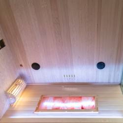 SAUNA FIŃSKA WYSOKOTEMPERATUROWA Z PIECEM LARK5/HARVIA 6KW 4-5 OSOBOWA 180x160 CM LARK5