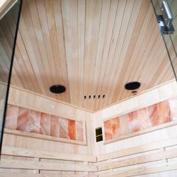 SAUNA FIŃSKA WYSOKOTEMPERATUROWA Z PIECEM KEMI7/HARVIA 5-6 OSOBOWA 180x180 KEMI7