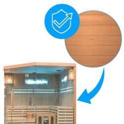 SAUNA FIŃSKA WYSOKOTEMPERATUROWA Z PIECEM KEMI6/HARVI 5-6 OSOBOWA 200x200 KEMI6