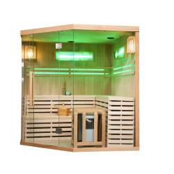 SAUNA FIŃSKA WYSOKOTEMPERATUROWA Z PIECEM KEMI6/HARVI 5-6 OSOBOWA 200x200 KEMI6