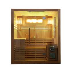 SAUNA FIŃSKA WYSOKOTEMPERATUROWA Z PIECEM KEMI5/HARVIA 4-5 OSOBOWA 180x160 KEMI5