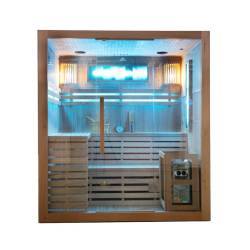 SAUNA FIŃSKA WYSOKOTEMPERATUROWA Z PIECEM KEMI5/HARVIA 4-5 OSOBOWA 180x160 KEMI5