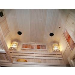 SAUNA FIŃSKA WYSOKOTEMPERATUROWA Z PIECEM KEMI5/HARVIA 4-5 OSOBOWA 180x160 KEMI5