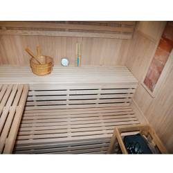 SAUNA FIŃSKA WYSOKOTEMPERATUROWA Z PIECEM KEMI5/HARVIA 4-5 OSOBOWA 180x160 KEMI5