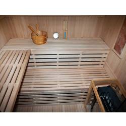 SAUNA FIŃSKA WYSOKOTEMPERATUROWA Z PIECEM KEMI5/HARVIA 4-5 OSOBOWA 180x160 KEMI5