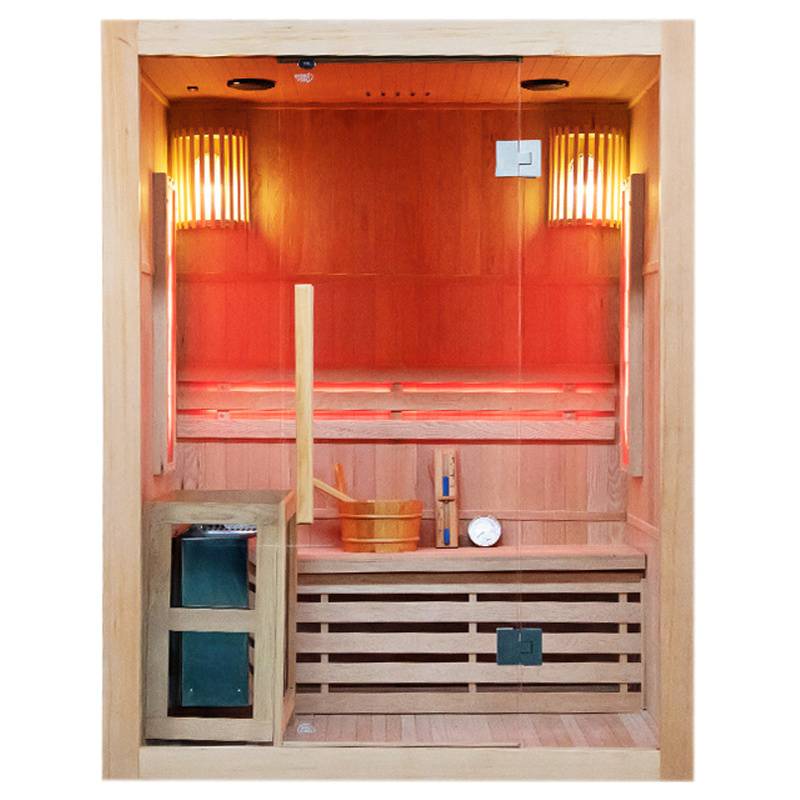 SAUNA FIŃSKA WYSOKOTEMPERATUROWA Z PIECEM KEMI3/HARVIA 3-4 OSOBOWA 150x120 KEMI3