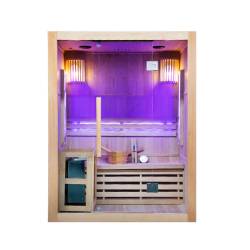 SAUNA FIŃSKA WYSOKOTEMPERATUROWA Z PIECEM KEMI3/HARVIA 3-4 OSOBOWA 150x120 KEMI3