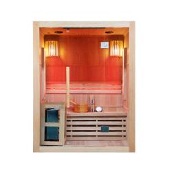 SAUNA FIŃSKA WYSOKOTEMPERATUROWA Z PIECEM KEMI3/HARVIA 3-4 OSOBOWA 150x120 KEMI3