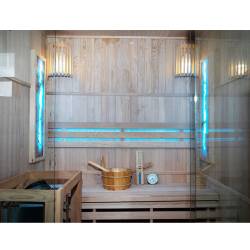 SAUNA FIŃSKA WYSOKOTEMPERATUROWA Z PIECEM KEMI3/HARVIA 3-4 OSOBOWA 150x120 KEMI3