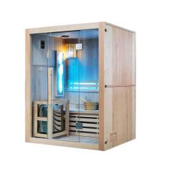 SAUNA FIŃSKA WYSOKOTEMPERATUROWA Z PIECEM KEMI3/HARVIA 3-4 OSOBOWA 150x120 KEMI3