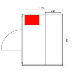 SAUNA FIŃSKA WYSOKOTEMPERATUROWA Z PIECEM KEMI3/HARVIA 3-4 OSOBOWA 150x120 KEMI3