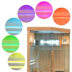 SAUNA FIŃSKA WYSOKOTEMPERATUROWA Z PIECEM KEMI2/HARVIA 1-2 OSOBOWA 120x120 KEMI2
