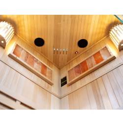 SAUNA FIŃSKA WYSOKOTEMPERATUROWA Z PIECEM KEMI2/HARVIA 1-2 OSOBOWA 120x120 KEMI2