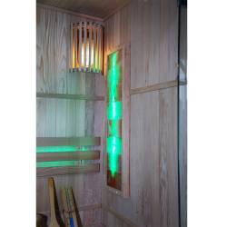 SAUNA FIŃSKA WYSOKOTEMPERATUROWA Z PIECEM KEMI1/HARVIA 1-2 OSOBOWA 120x105 KEMI1