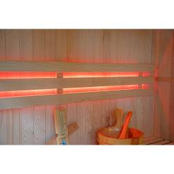 SAUNA FIŃSKA WYSOKOTEMPERATUROWA Z PIECEM BODO7/HARVIA 5-6 OSOBOWA 180x180 BODO7