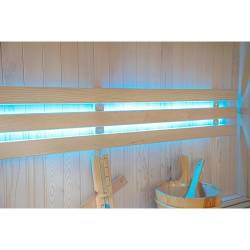 SAUNA FIŃSKA WYSOKOTEMPERATUROWA Z PIECEM BODO7/HARVIA 5-6 OSOBOWA 180x180 BODO7