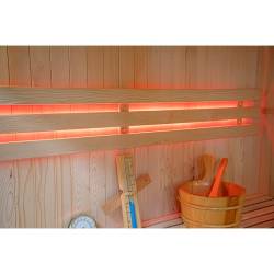SAUNA FIŃSKA WYSOKOTEMPERATUROWA Z PIECEM BODO7/HARVIA 5-6 OSOBOWA 180x180 BODO7