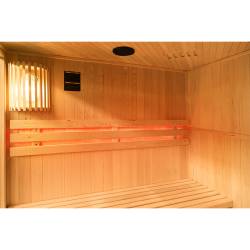 SAUNA FIŃSKA WYSOKOTEMPERATUROWA Z PIECEM BODO4/HARVIA 4-5 OSOBOWA 150x150 BODO4