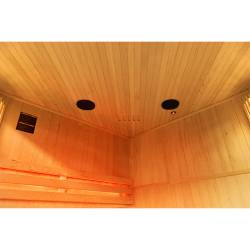 SAUNA FIŃSKA WYSOKOTEMPERATUROWA Z PIECEM BODO4/HARVIA 4-5 OSOBOWA 150x150 BODO4