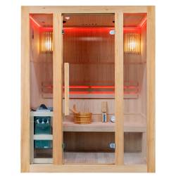 SAUNA FIŃSKA WYSOKOTEMPERATUROWA Z PIECEM BODO3/HARVIA 3-4 OSOBOWA 153x110 BODO3