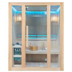 SAUNA FIŃSKA WYSOKOTEMPERATUROWA Z PIECEM BODO3/HARVIA 3-4 OSOBOWA 153x110 BODO3
