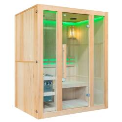 SAUNA FIŃSKA WYSOKOTEMPERATUROWA Z PIECEM BODO3/HARVIA 3-4 OSOBOWA 153x110 BODO3